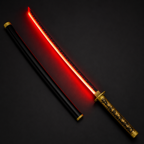 Demon Slayer - Yoriichi Tsugikuni - Red LED Nichirin Blade