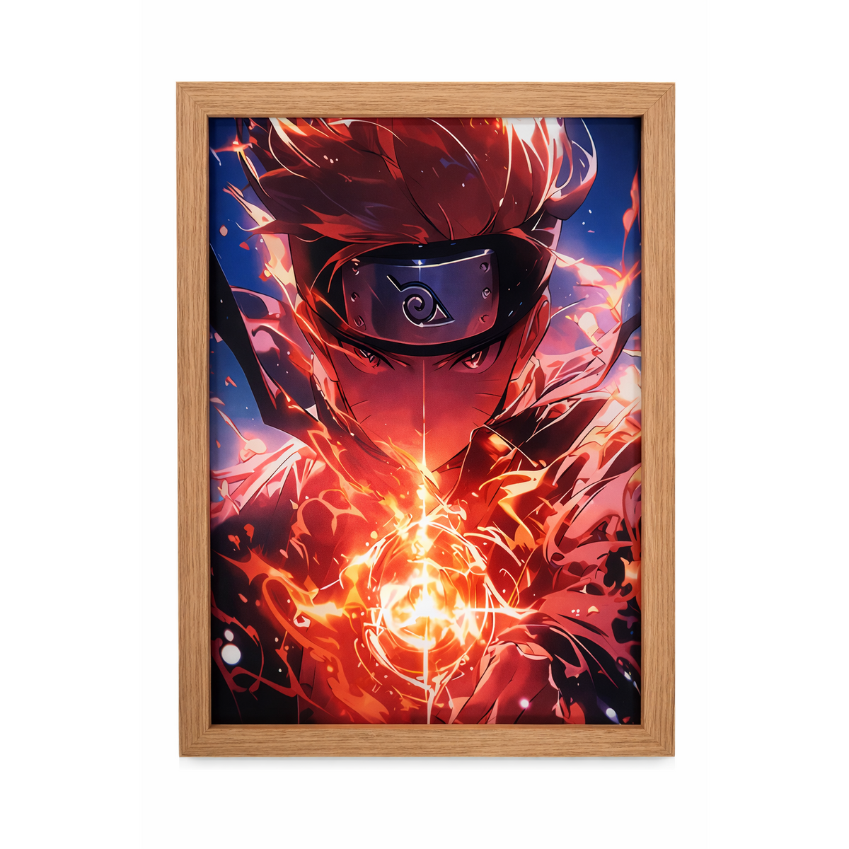 Naruto: Shippuden Framed Naruto – Fiery Energy LED Photo Frame