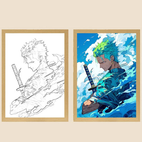 One Piece Roronoa Zoro Photo Frame LED Light (v2)
