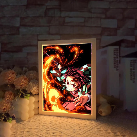Demon Slayer Tanjiro Photo Frame LED Light