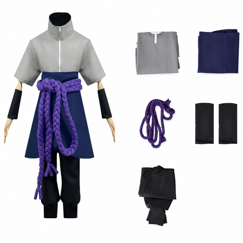 Naruto Shippuden - Sasuke Uchiha Cosplay Costume Set