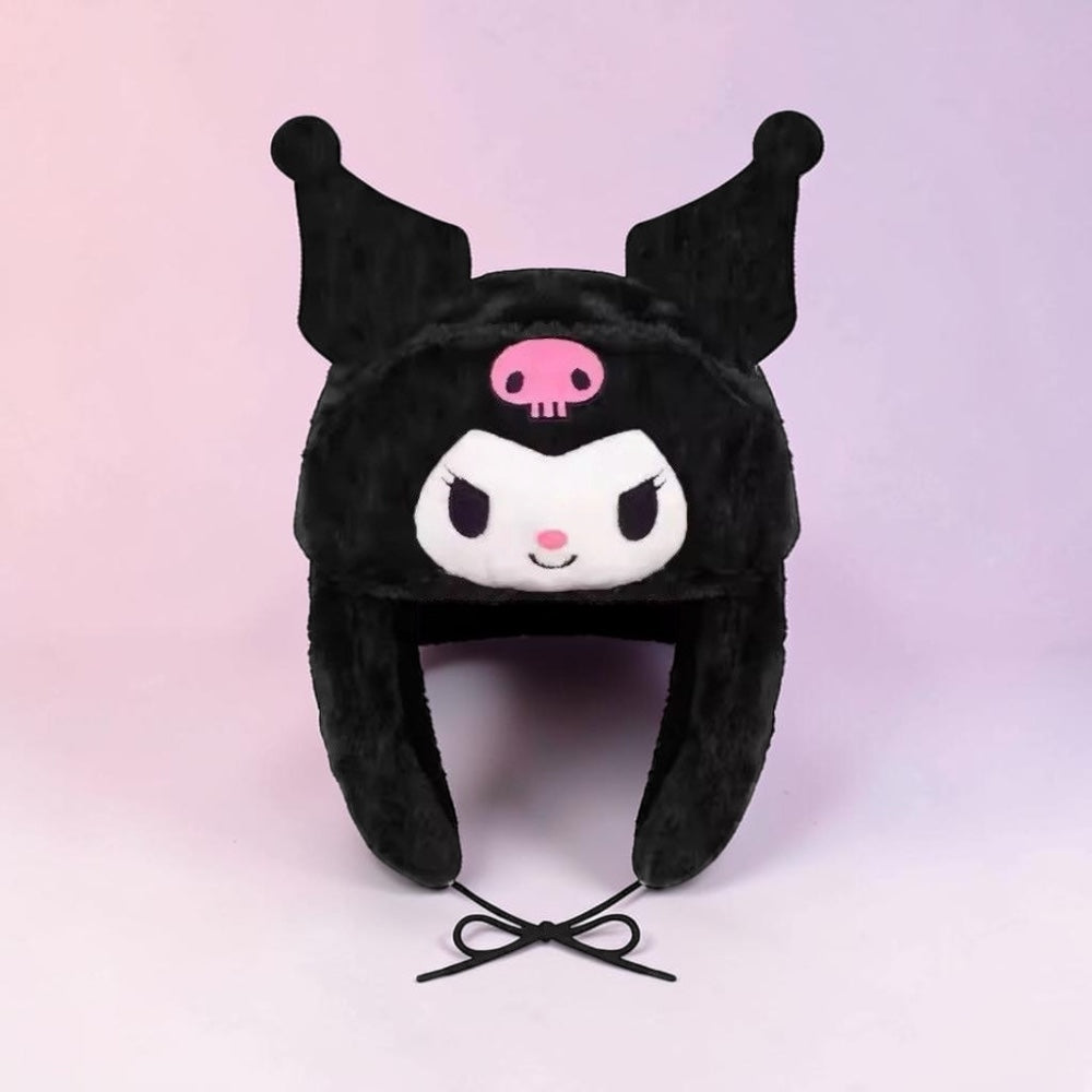 Hello Kitty - Ushanka Kuromi Cute Winter Earflaps Hat – Animix Store