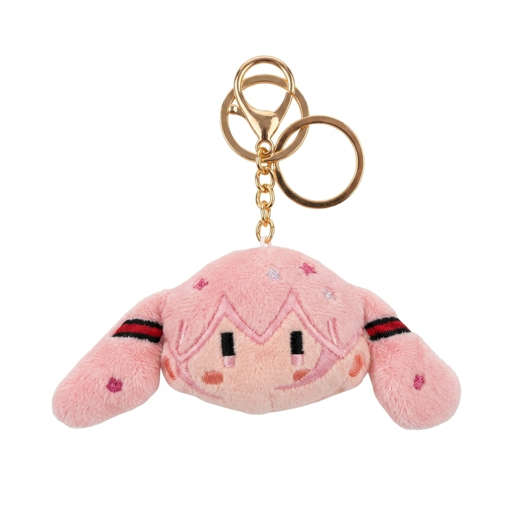 Hatsune Miku: Pink Head Plush Keychain – Animix Store