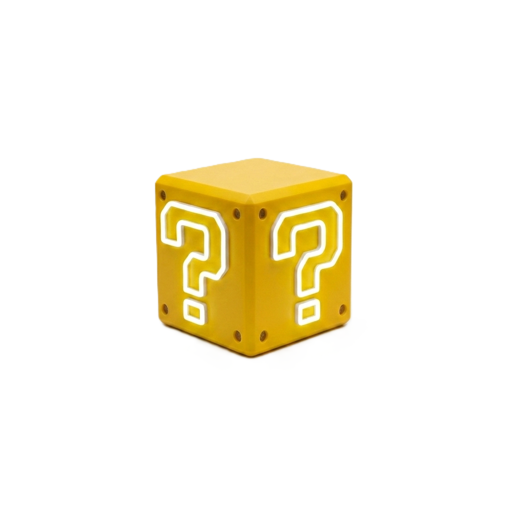 Super Mario - 3D LIGHT Question Block Neon Sign – Animix Store