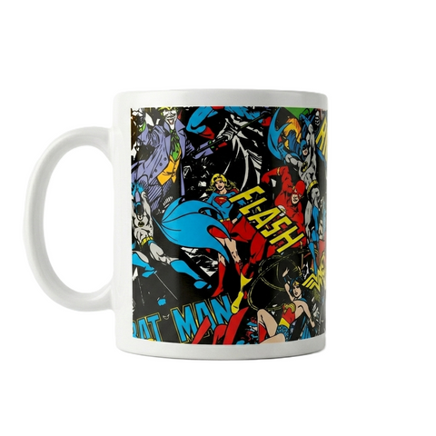 Official Warner Bros. DC Montage Comic Mug - 11oz (315ml)
