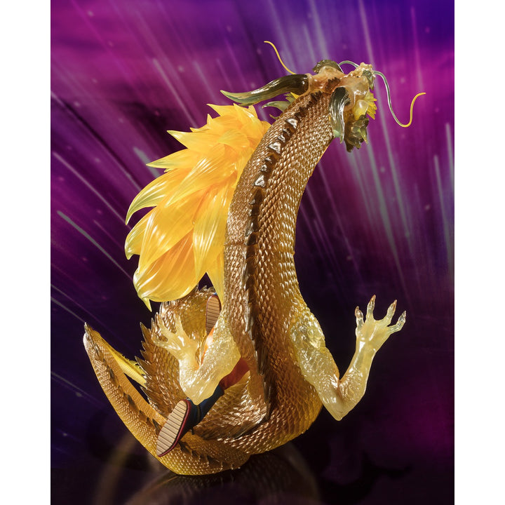 GOKU SUPER SAIYAN 3 WITH GOLDEN DRAGON ACTION FIGURE - DRAGON BALL ...