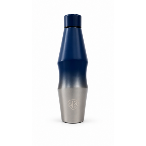 Official Warner Bros. Elkstone Stainless Steel Bottle - Navy & Silver - 18oz (510ml)