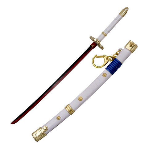 One Piece – Zoro's Enma: White Scabbard & Red Blade Keychain With Stand