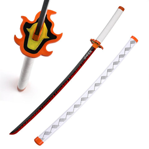 Demon Slayer - Rengoku Kyojuro Nichirin Katana (wood)