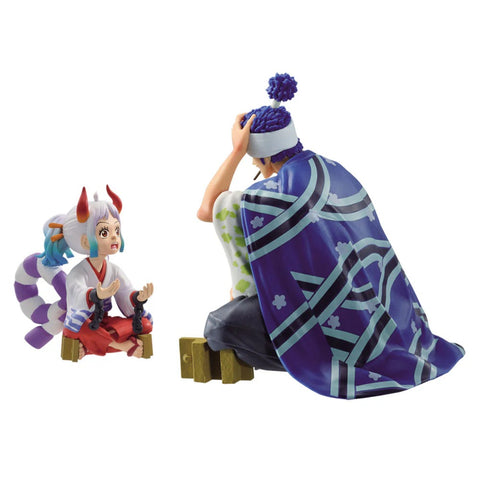 One Piece FIGURE - ICHIBAN KUJI EMOTIONAL STORIES - PRIZE D - REVIBLE MOMENT - YAMATO AND SHIMOTSUKI USHIMARU